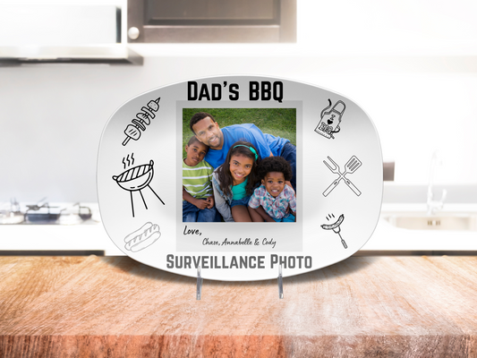 Personalized Father's Day BBQ Platter-Photo