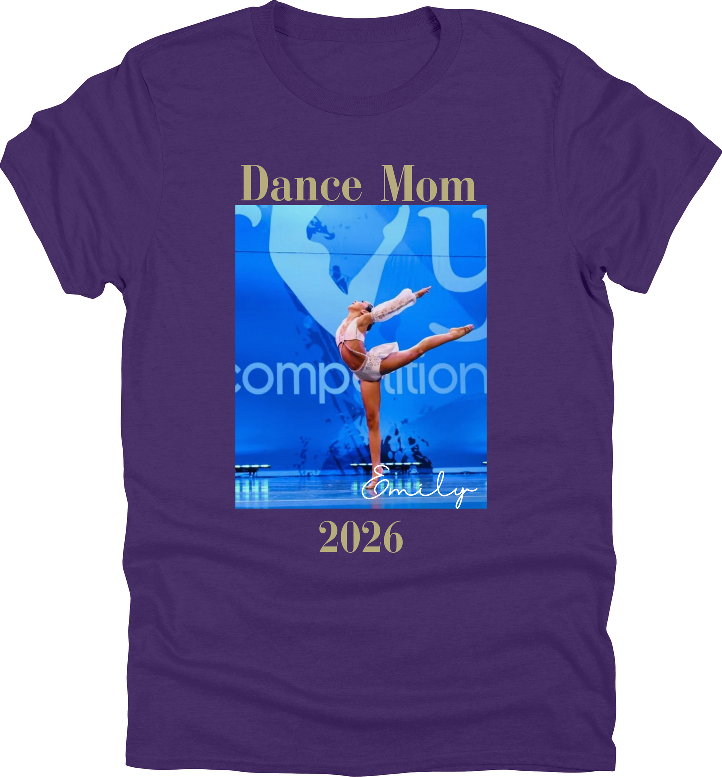 Dance Mom Shirt Personalized Ballet Tee Custom Mother Gift Recital Parent Top Studio Team Apparel Dancer Enthusiast Clothing Cotton Casual