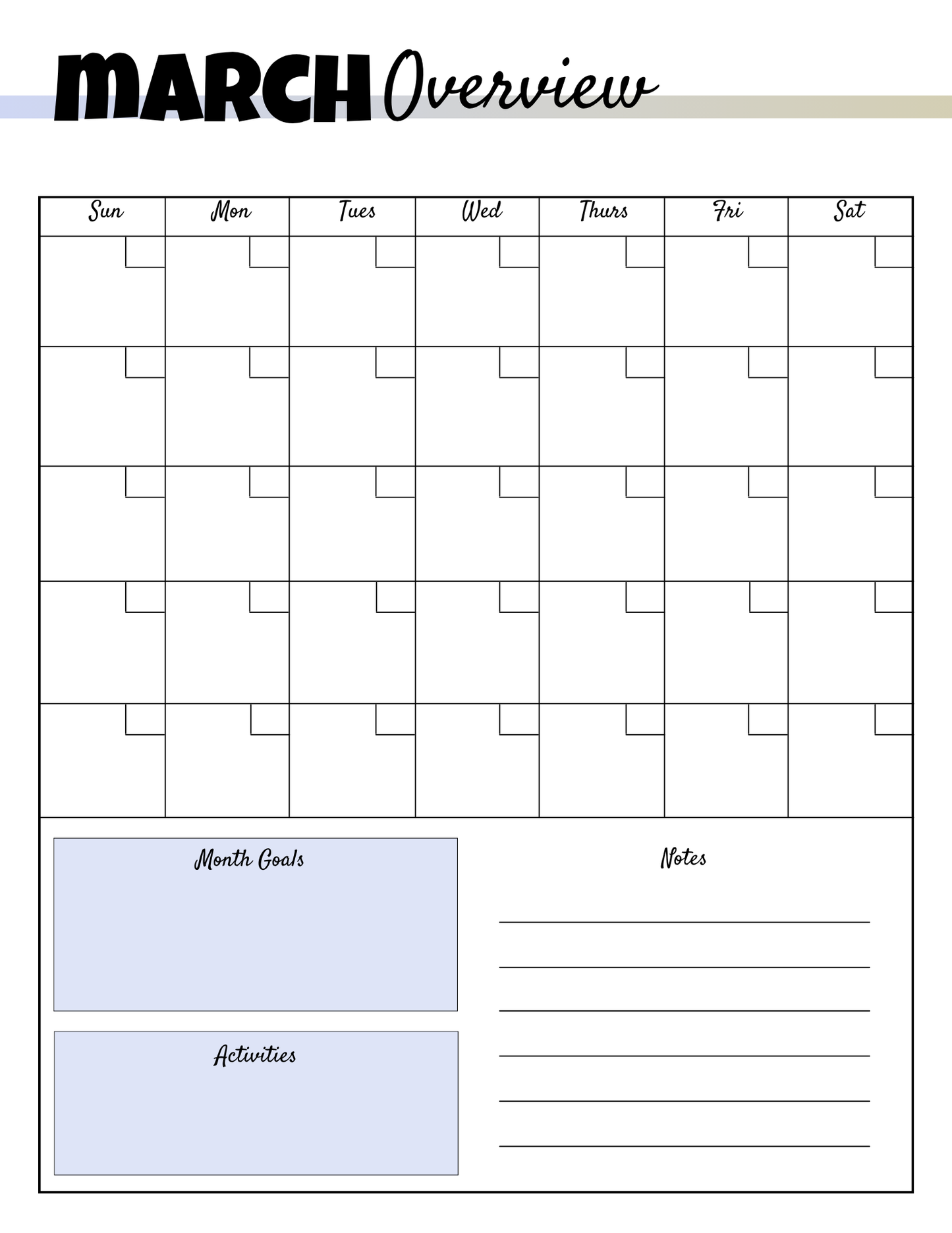 Homeschool Planner-Letter Size