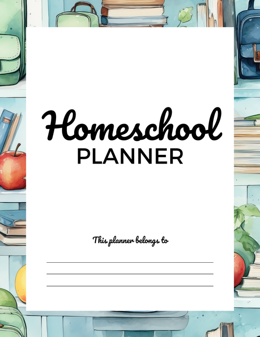 Homeschool Planner-Letter Size