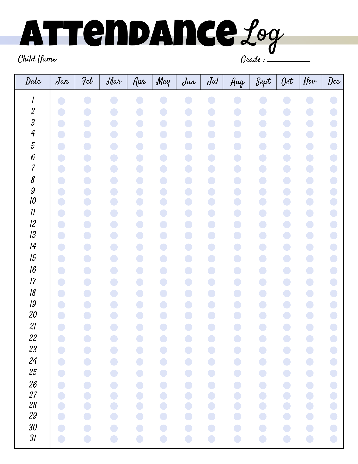 Homeschool Planner-Letter Size