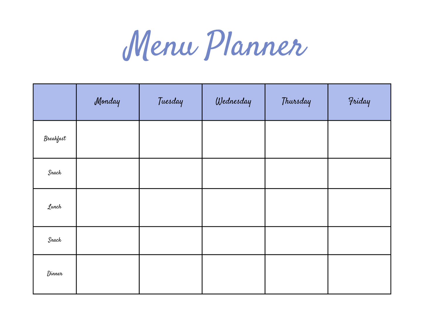 Homeschool Planner-Letter Size