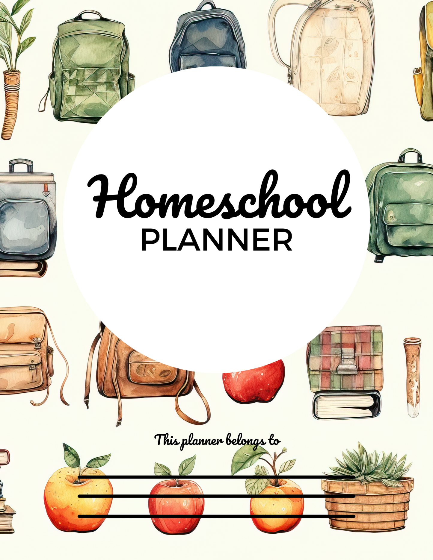 Homeschool Planner-Letter Size