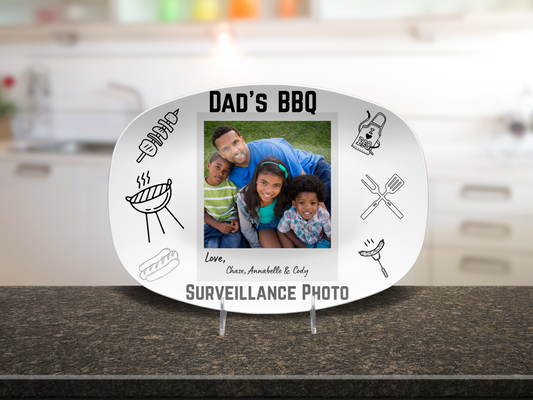 Personalized Father's Day BBQ Platter-Photo