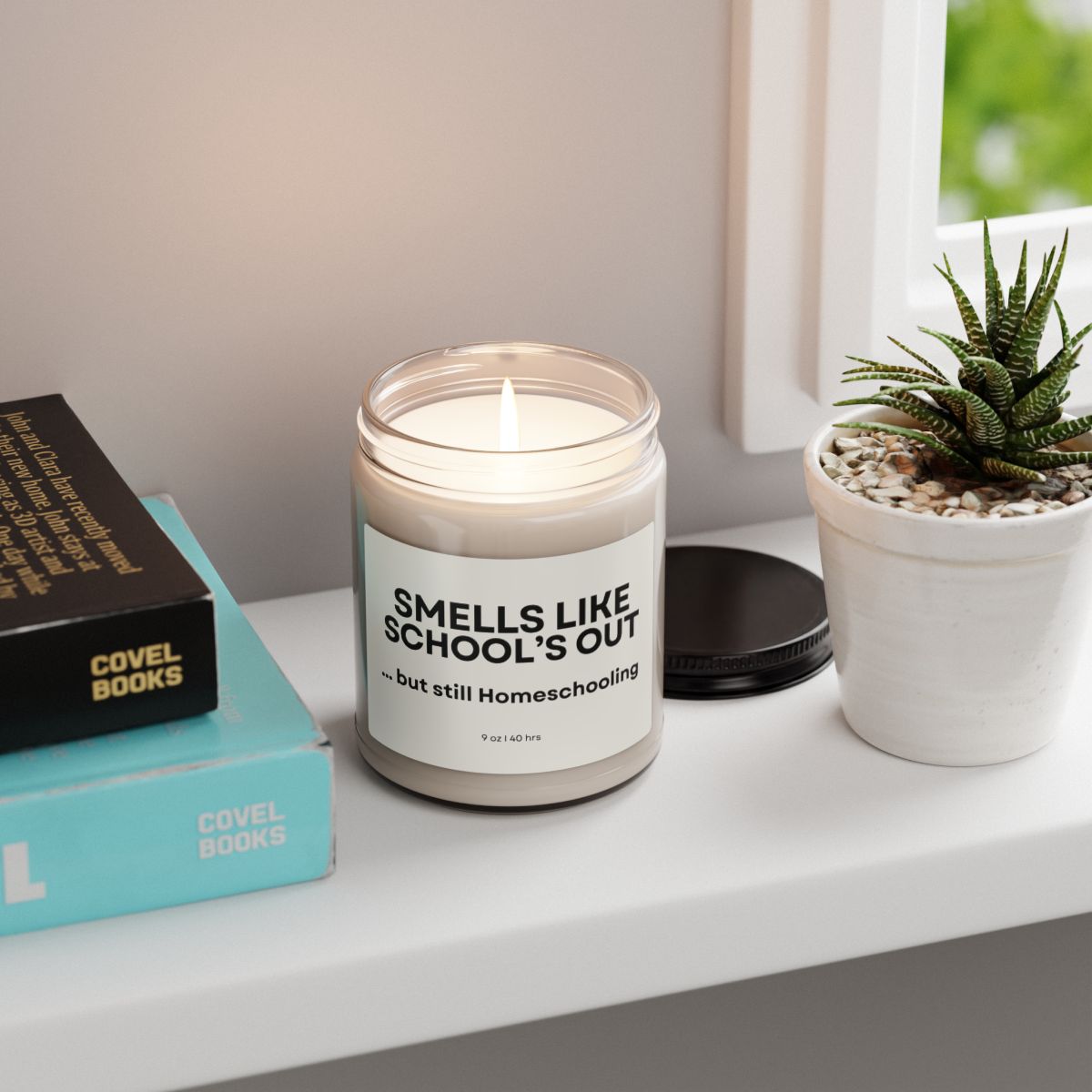 Homeschool Mom Gift Candle Teacher Appreciation Keepsake Scented Present End Year Celebration Recognition Maternal Instructor Tribute Summer
