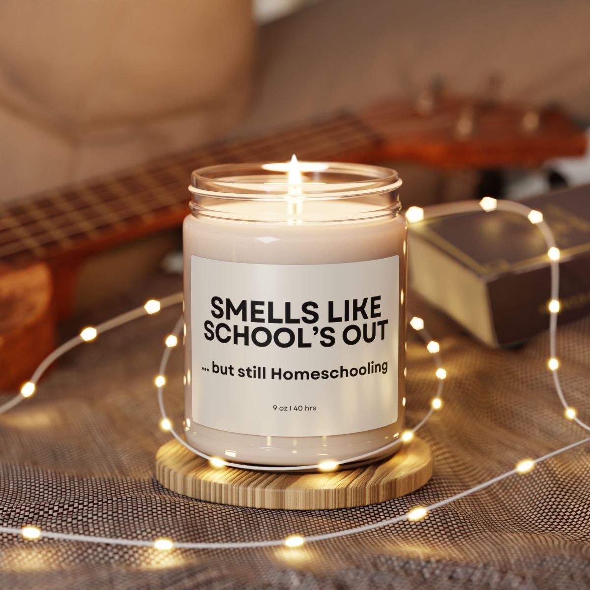 Homeschool Mom Gift Candle Teacher Appreciation Keepsake Scented Present End Year Celebration Recognition Maternal Instructor Tribute Summer