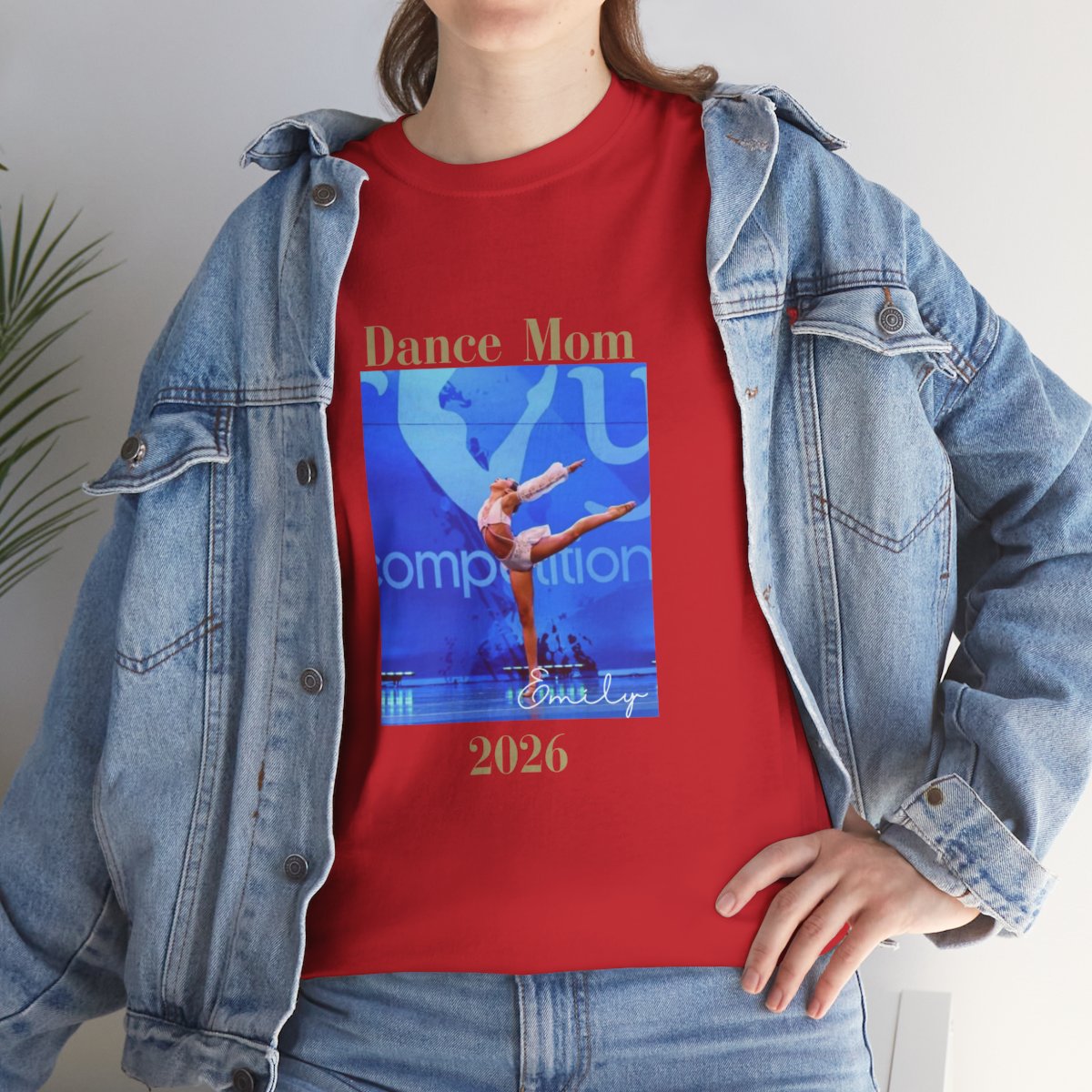 Dance Mom Shirt Personalized Ballet Tee Custom Mother Gift Recital Parent Top Studio Team Apparel Dancer Enthusiast Clothing Cotton Casual