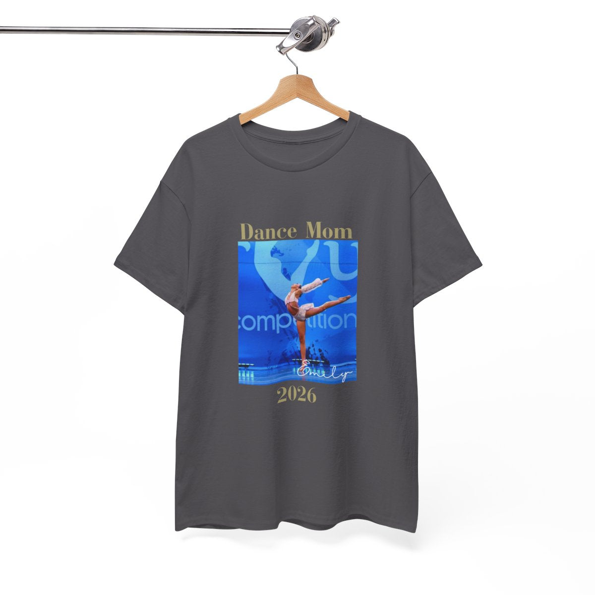 Dance Mom Shirt Personalized Ballet Tee Custom Mother Gift Recital Parent Top Studio Team Apparel Dancer Enthusiast Clothing Cotton Casual