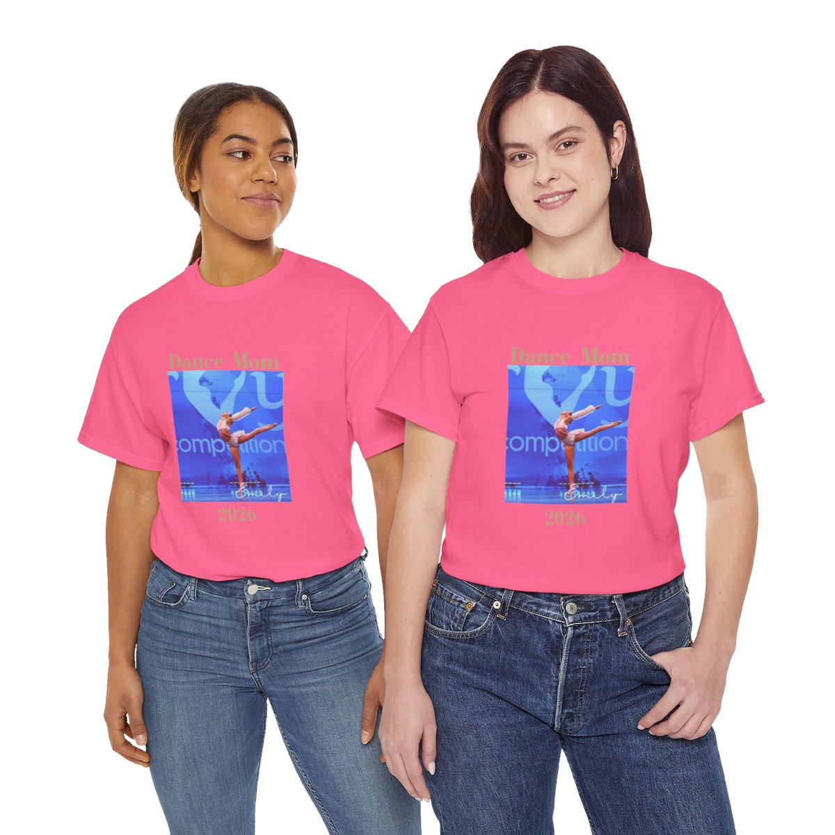 Dance Mom Shirt Personalized Ballet Tee Custom Mother Gift Recital Parent Top Studio Team Apparel Dancer Enthusiast Clothing Cotton Casual