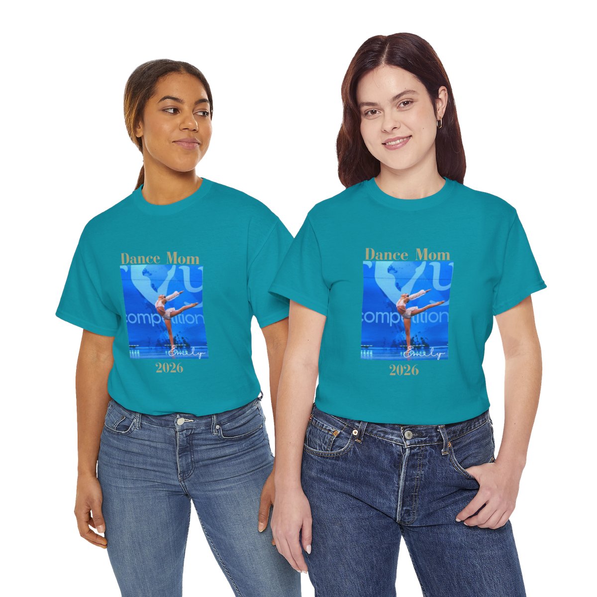 Dance Mom Shirt Personalized Ballet Tee Custom Mother Gift Recital Parent Top Studio Team Apparel Dancer Enthusiast Clothing Cotton Casual